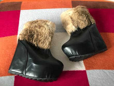 Topánky s kožušinou - vel.38, 38
