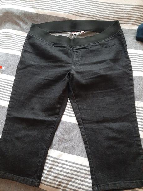 2 x jeans 3/4 nohavice, bonprix,48