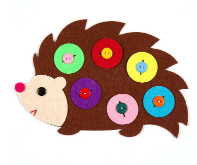 Montessori hračka - žabka/slon/ježko s gombíkmi, 