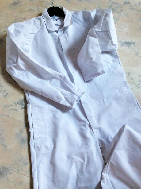 Lekárska biela kombinéza č. l/xl, xl