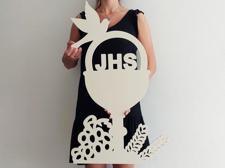 Výzdoba do kostola s kalichom jhs 80 cm,