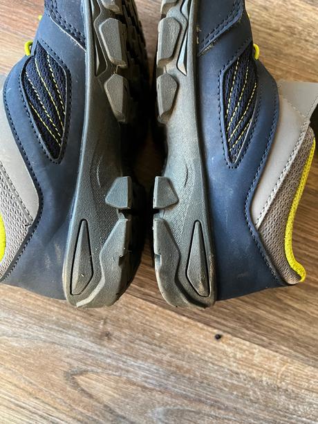 Detská turistická obuv mh100 so suchým zipsom, quechua,33