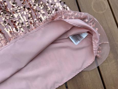 Vianočné flitrové šaty, h&m,140