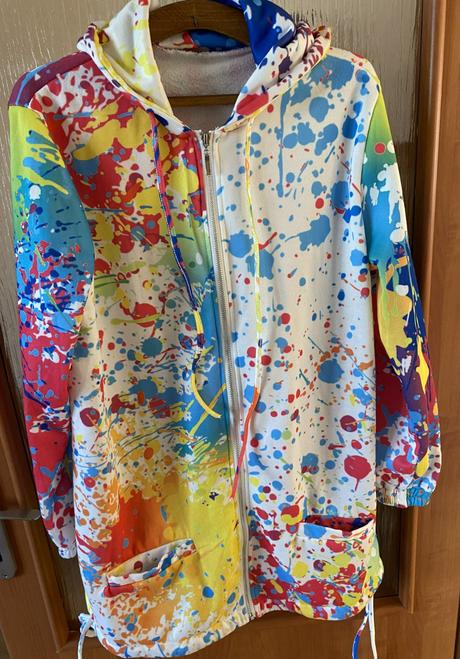 Teplá farebná mikina s kapucou v. 3xl, xxxl