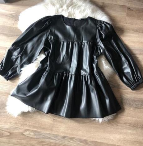 Damska kožená blúzka, zara,l