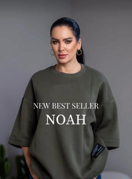 Oversize tričko - mikina s 3/4 rukávom veronika in, 