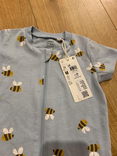 Krátke pyzamko / krátky overal lindex vcelicky, lindex,62 / 68