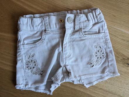 Kraťasy s výšivkou, h&m,98