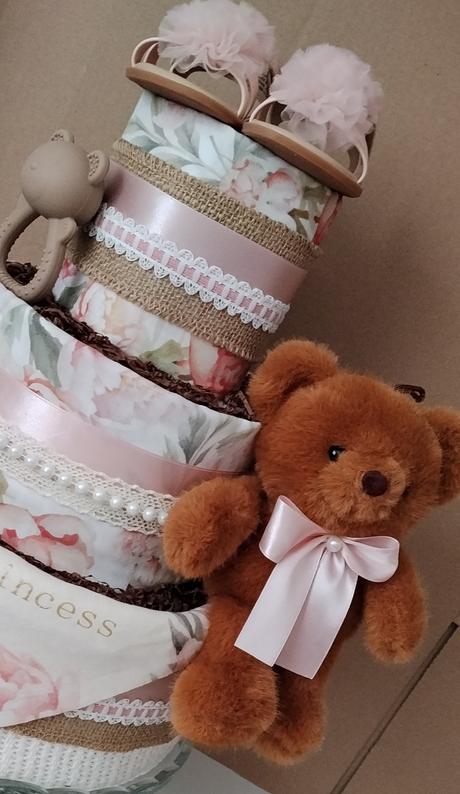 Plienková torta malá princezná - pre dievčatko,