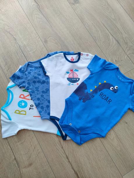 4x letné chlapčenské body, veľ. 74 - 80, 74