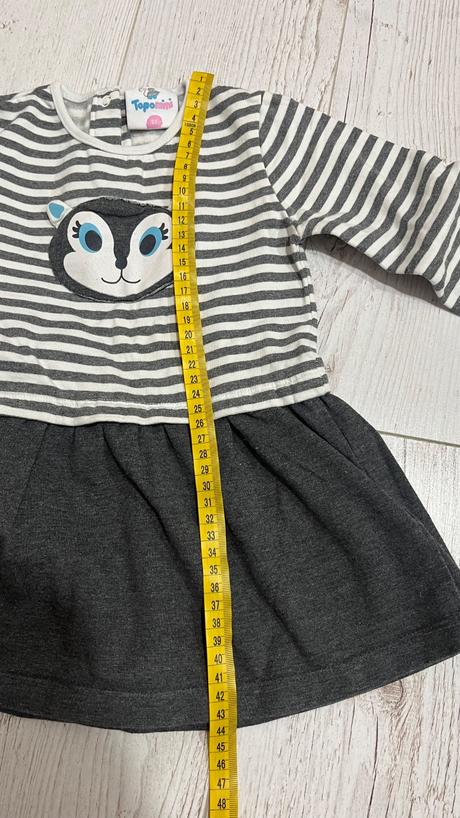 Sivé šaty 92 2ks, benetton,92