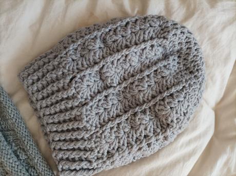 Šál, hand made čiapka, šatka, čiapka sivá, 