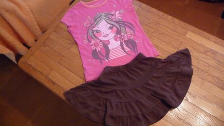 Ružové tričko s pekným motývom, cherokee,134