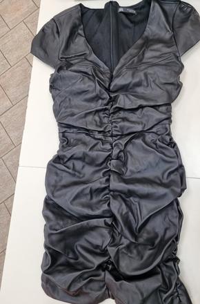 Dámske koženkové šaty zara, zara,m