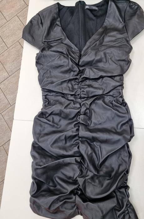 Dámske koženkové šaty zara, zara,m