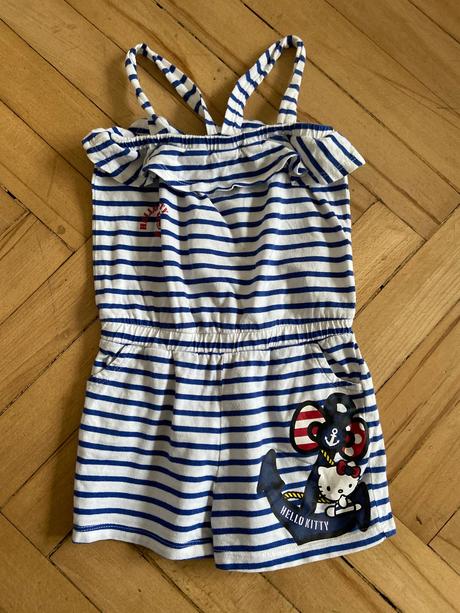 Sortkovy overal s hello kitty 2-4 roky, h&m,98