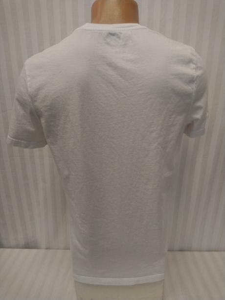 Pánske biele tričko s motívom, mavi, s, s