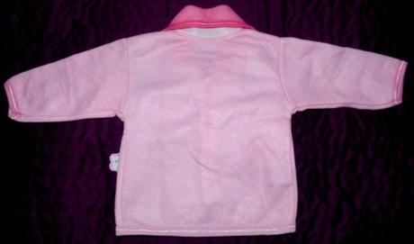 Ružová bundička s čiapkou, iba opraná, 62