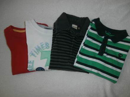 Balík tričiek 4ks  92/116, 86–98