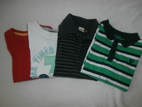 Balík tričiek 4ks  92/116, 86–98