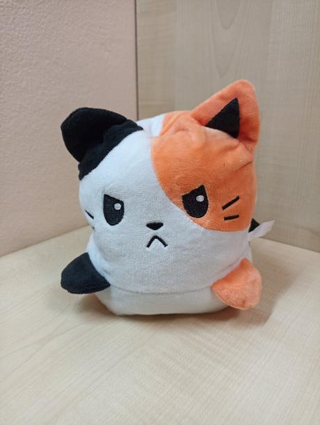 Nová náladová obojstranná plyšová mačička, 