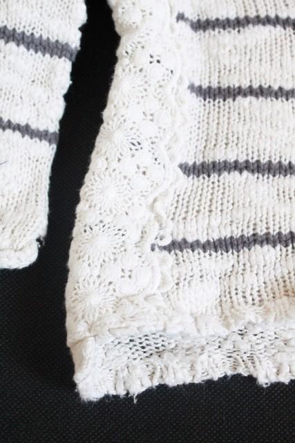 Bavlnený s čipkou pruhovaný next veľ. 12 - 18 mes, next,86