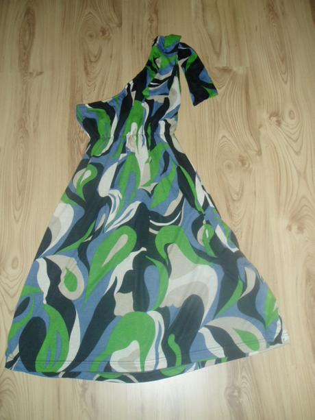 Zara šaty na jedno rameno s, zara,s