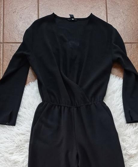 Elegantný čierny overal h&m, h&m,xs