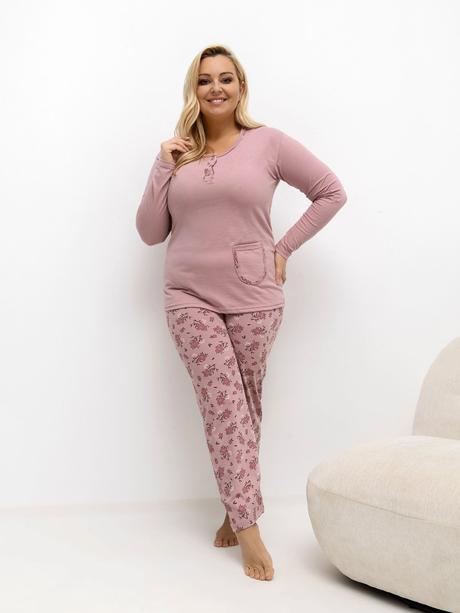 Dámske bavlnené pyžamo pre moletky, 4xl / xl / xxl / xxxl