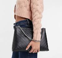 Elegantná kožená kabelka karen millen, 