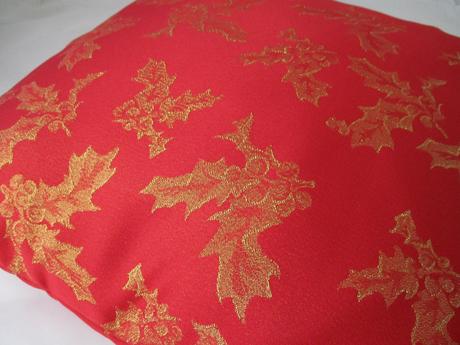 Obliečka  vianočná brokátová červeno zlatá, 