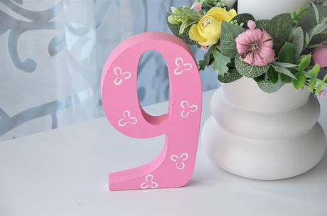 Veľké 3d stojace číslo-9, 