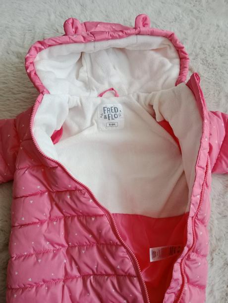 Bodkovaný zimný overal, f&f,74