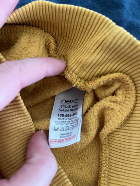 Žltá next mikina, next,92