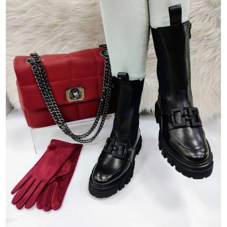 Dámske kožené topánky 22 220119 z+b, 36 / 37 / 38 / 39