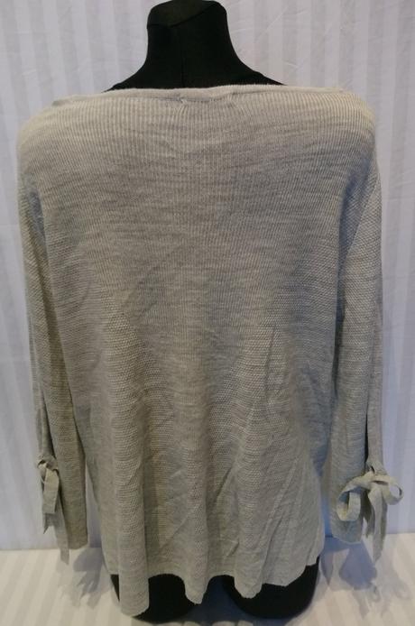 Dámsky tenký acrylový sivý pulóver, tu, xl/xxl, tu,xl