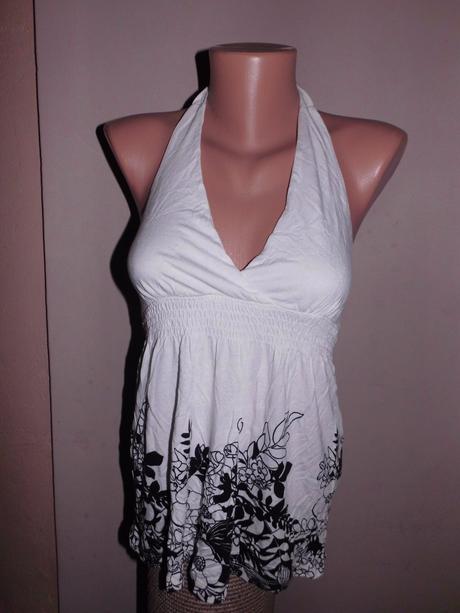 Tričko s kvetmi, h&m,s