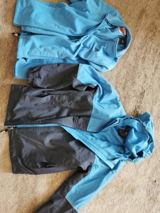 Jarna bunda adidas so svetrom, adidas,140