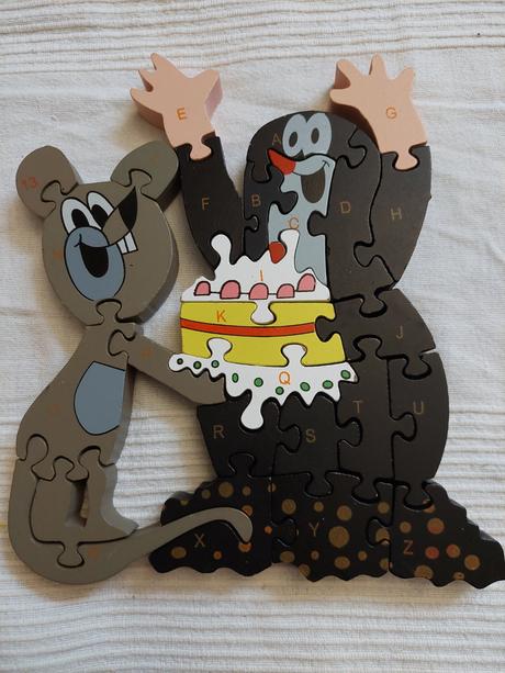 Krtko drevené puzzle, 