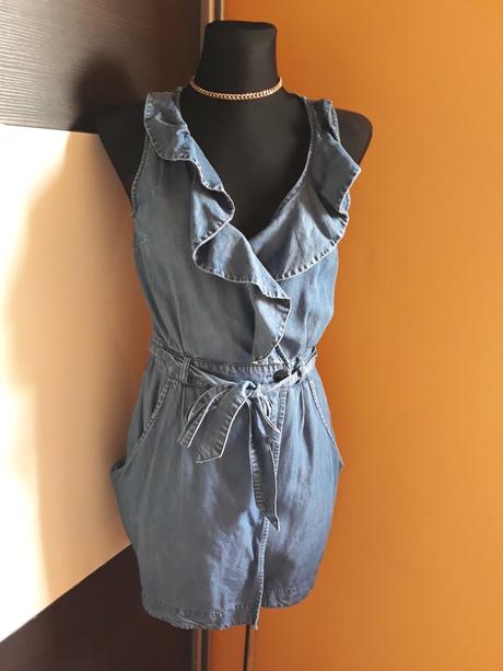 Krasne riflove šaty, h&m,xs