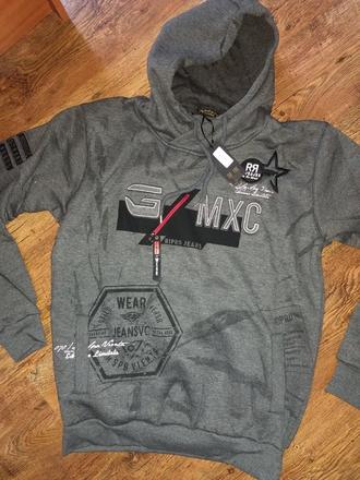 Vyteplena mikina s kapucňou, m