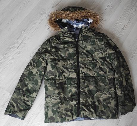 Obojstranná maskáčova bunda, f&f,164