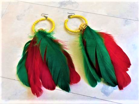 Letné extravagantné náušnice,