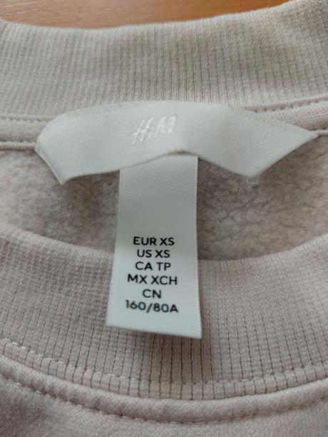 Biela mikina, h&m,xs
