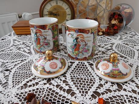 Čínsky porcelán šálka veľká 2 kusy, 