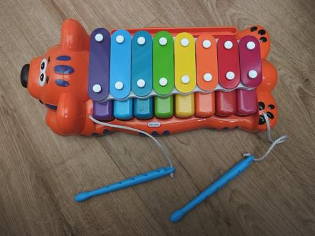 Little tikes tiger 2 v 1 xylofón a piáno, 