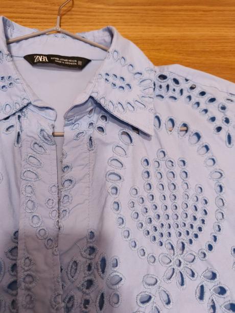 Košeľa s výšivkou, zara,s