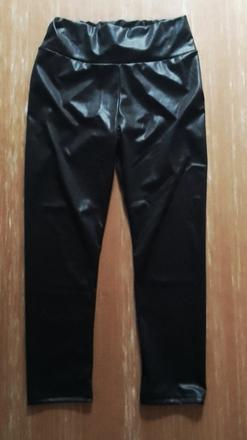 Dámske koženkové legíny, l