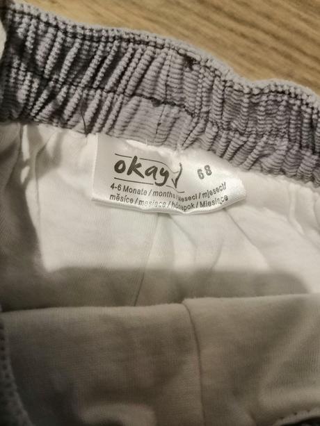 Zateplené menčestrové nohavice, okay,68