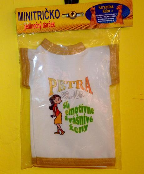 Tričko na fľašu petra,